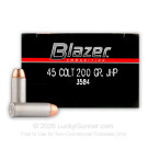 45 Long Colt - 200 gr JHP - Blazer - 50 Rounds