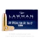 38 Special - 158 Grain TMJ - Speer Lawman - 1000 Rounds