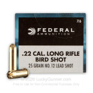 22 LR - 25 Grain #12 Shot - Federal Game-Shok - 500 Rounds