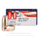 380 Auto - 90 Grain XTP JHP - Hornady American Gunner - 250 Rounds