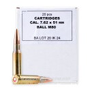 7.62x51 - 147 Grain FMJ M80 - Igman - 1000 Rounds