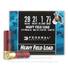 28 Gauge - 2-3/4" 1oz. #7.5 Shot - Federal Game Load Upland Hi-Brass - 25 Rounds