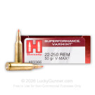 22-250 - 50 Grain V-MAX - Hornady Superformance - 200 Rounds
