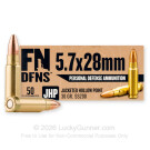 5.7x28mm - 30 Grain JHP - FN Herstal - 500 Rounds