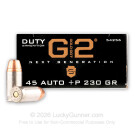 45 ACP - +P 230 Grain JHP - Speer LE Gold Dot G2 - 50 Rounds
