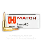 6mm ARC - 108 Grain ELD Match - Hornady Match - 200 Rounds