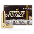 357 Mag - 158 gr JHP - Fiocchi - 50 Rounds