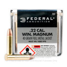 22 WMR - 40 Grain FMJ - Federal Champion - 3000 Rounds