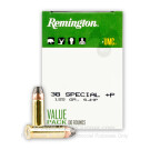 38 Special + P - 125 Grain SJHP - Remington UMC- 600 Rounds