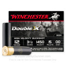 12 Gauge - 3-1/2" 00 Buck - Winchester Double-X - 5 Rounds