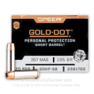 357 Mag - 135 gr JHP - Speer Gold Dot - Short Barrel - 20 Rounds