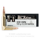 308 - 168 Grain ELD Match - Hornady BLACK - 200 Rounds