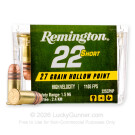 22 Short - 27 Grain CPHP - Remington - 50 Rounds