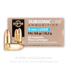 9mm - 158 Grain FMJ - Prvi Partizan - 1000 Rounds 