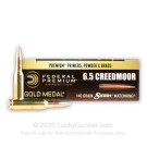 6.5 Creedmoor - 140 Grain HPBT Sierra Match King - Federal Gold Medal - 20 Rounds