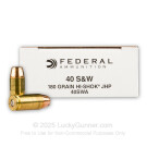 40 S&W - 180 Grain Hi Shok JHP - Federal Classic - 50 Rounds