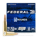 22-250 - 50 Grain JHP - Federal American Eagle Varmint & Predator - 50 Rounds