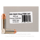 500 S&W Magnum - 420 Grain Xtreme Penetrator - Underwood - 20 Rounds