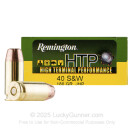 40 S&W - 180 Grain JHP - Remington HTP - 500 Rounds
