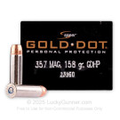 357 Mag - 158 Grain JHP - Speer Gold Dot - 20 Rounds