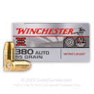 380 Auto - 95 Grain BEB - Winchester Winclean - 500 Rounds