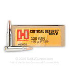 308 Win - 155 Grain FTX - Hornady Critical Defense - 20 Rounds