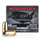 45 ACP - 185 Grain JHP - Winchester Silvertip - 20 Rounds