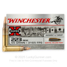 223 Rem - 55 Grain BTHP - Winchester Super-X - 20 Rounds