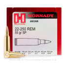 22-250 - 55 Grain SP - Hornady - 50 Rounds