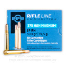 375 H&H Magnum - 300 Grain SPRN - Prvi Partizan - 10 Rounds
