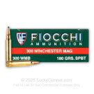 300 Winchester Magnum - 180 Grain SPBT - Fiocchi - 20 Rounds