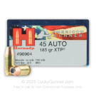 45 ACP - 185 Grain XTP JHP - Hornady American Gunner - 20 Rounds
