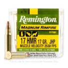 17 HMR - 17 Grain JHP - Remington Magnum Rimfire - 50 Rounds