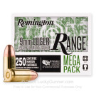 9mm - 115 Grain FMJ - Remington Range - 250 Rounds