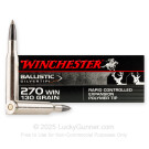 270 - 130 Grain PT - Winchester Ballistic Silvertip - 20 Rounds
