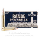 223 Rem - 55 Grain FMJBT - Fiocchi - 1000 Rounds