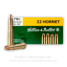22 Hornet - 45 gr FMJ - Sellier & Bellot - 20 Rounds