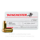 40 S&W - 165 Grain FMJ - Winchester USA - 500 Rounds