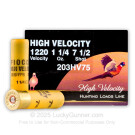 20 Gauge - 3" 1-1/4 oz. #7.5 - Fiocchi High Velocity - 250 Rounds