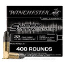 22 LR - 45 Grain CPRN - Winchester Super Suppressed - 400 Rounds