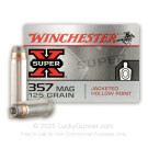 357 Mag - 125 Grain JHP - Winchester Super-X - 50 Rounds