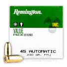 45 ACP - 230 gr MC - Remington UMC - 100 Rounds