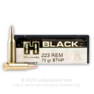 223 Rem - 75 Grain BTHP Match - Hornady BLACK - 200 Rounds