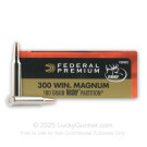 300 Winchester Magnum - 180 Grain Nosler Partition SP - Federal Vital-Shok - 20 Rounds