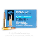 6.5x52mm Carcano (Mannlicher-Carcano) - 123 Grain SP - Prvi Partizan - 20 Rounds