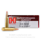 223 Rem - 53 Grain V-Max Polymer Tip - Hornady Superformance - 200 Rounds