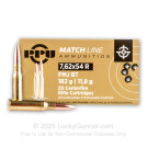 7.62x54r - 182 Grain FMJ Match - Prvi Partizan - 20 Rounds