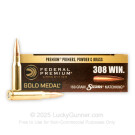 308 - 168 Grain HP-BT - Federal Premium Sierra Match King Gold Medal - 20 Rounds