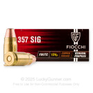 357 Sig - 124 Grain FMJTC - Fiocchi - 1000 Rounds