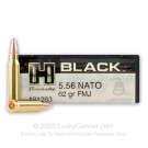 5.56x45 - 62 Grain FMJ - Hornady BLACK - 200 Rounds